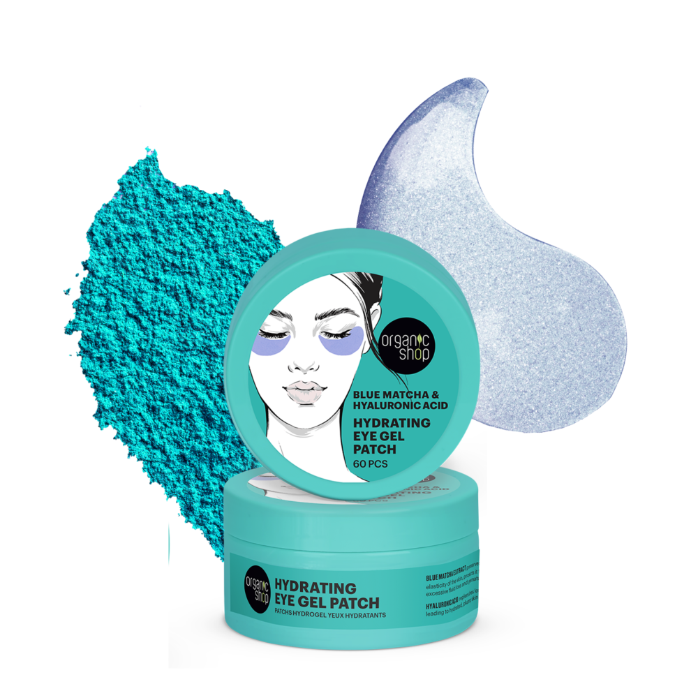 Parche Gel Hidratante para ojos Matcha azul y Acido Hialuronico